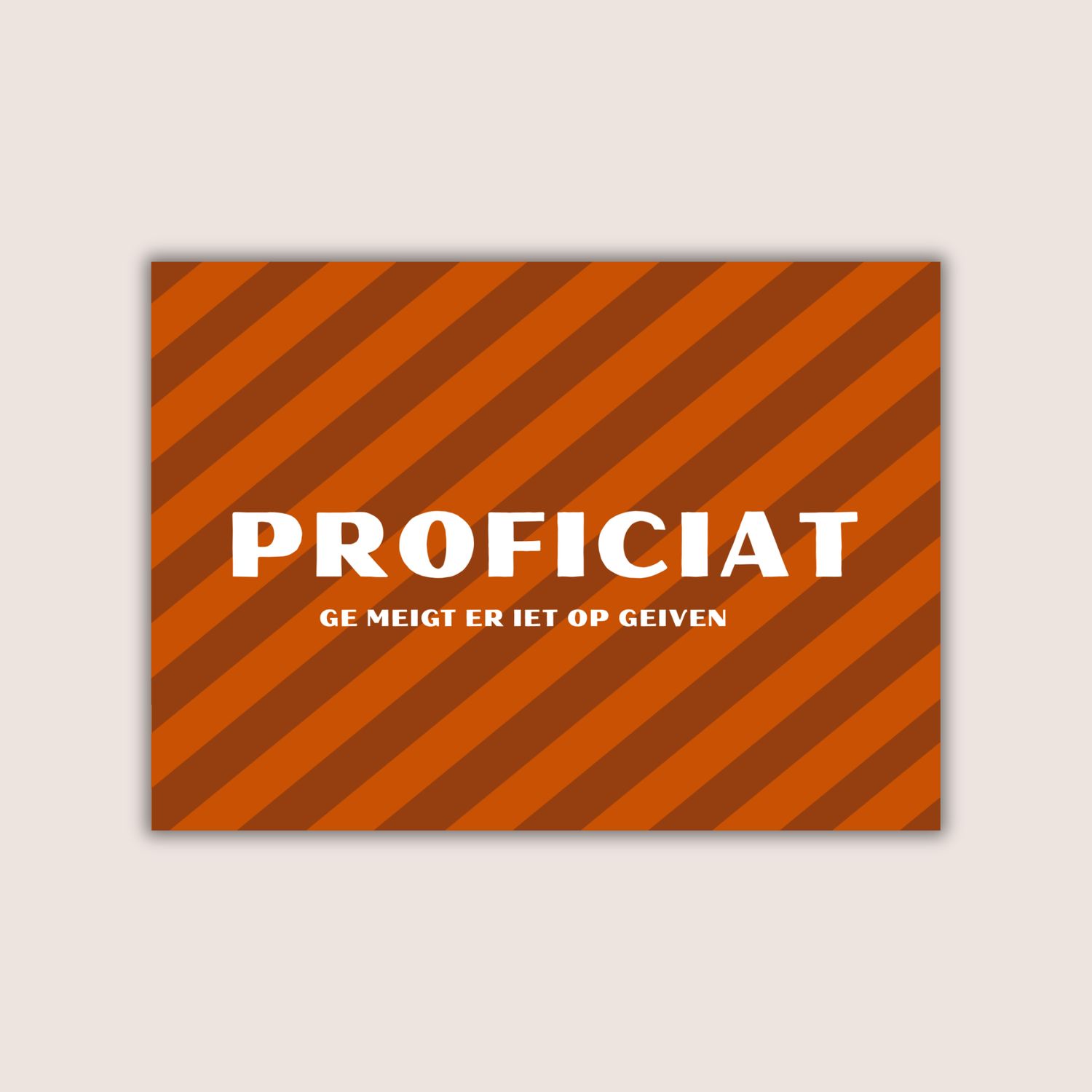 Meigt er iet op geiven