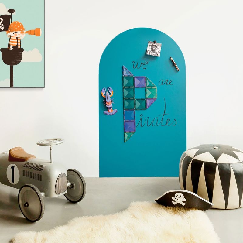 Magneetsticker arcade - blauw