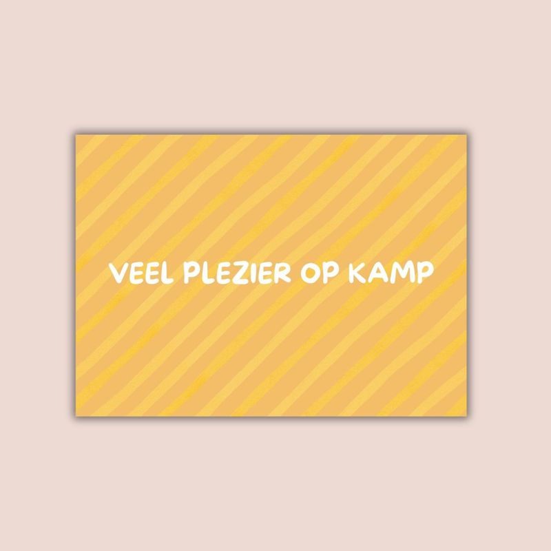 Veel plezier op kamp!