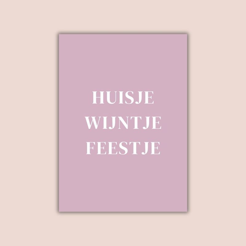 Huisje wijntje feestje