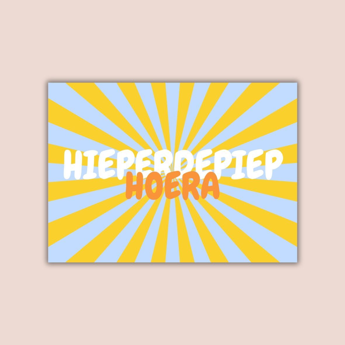 Hieperdepiep hoera!