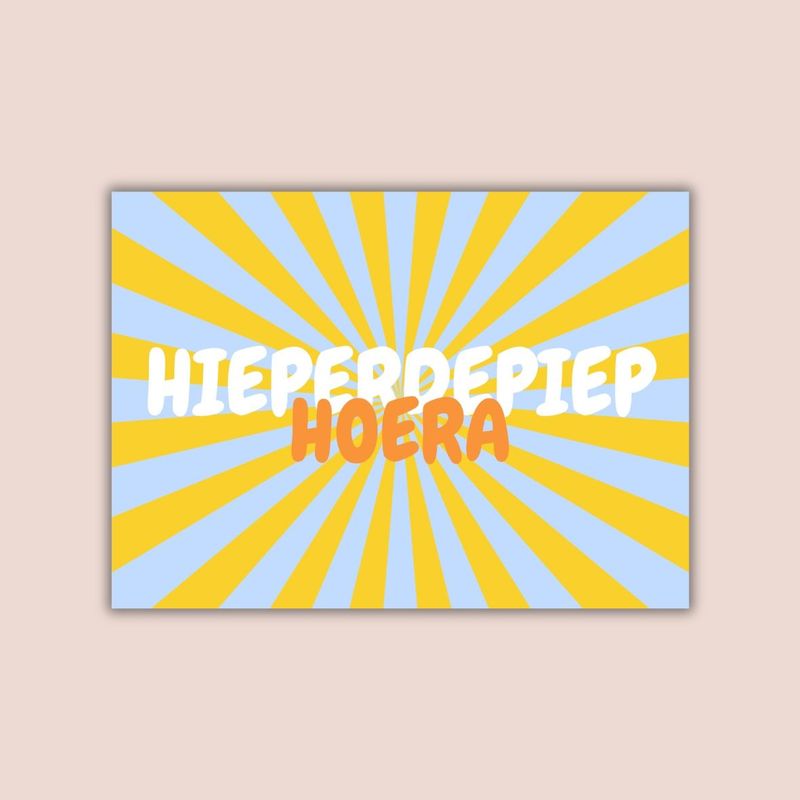 Hieperdepiep hoera!