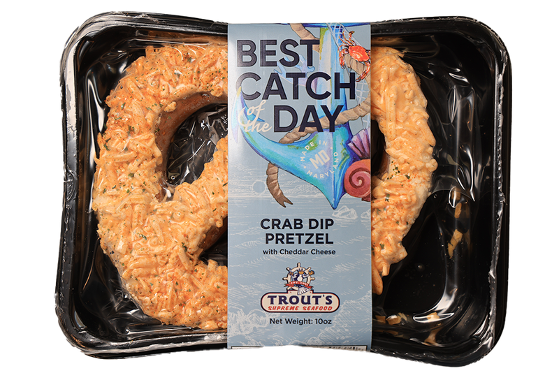 Crab Dip Pretzel