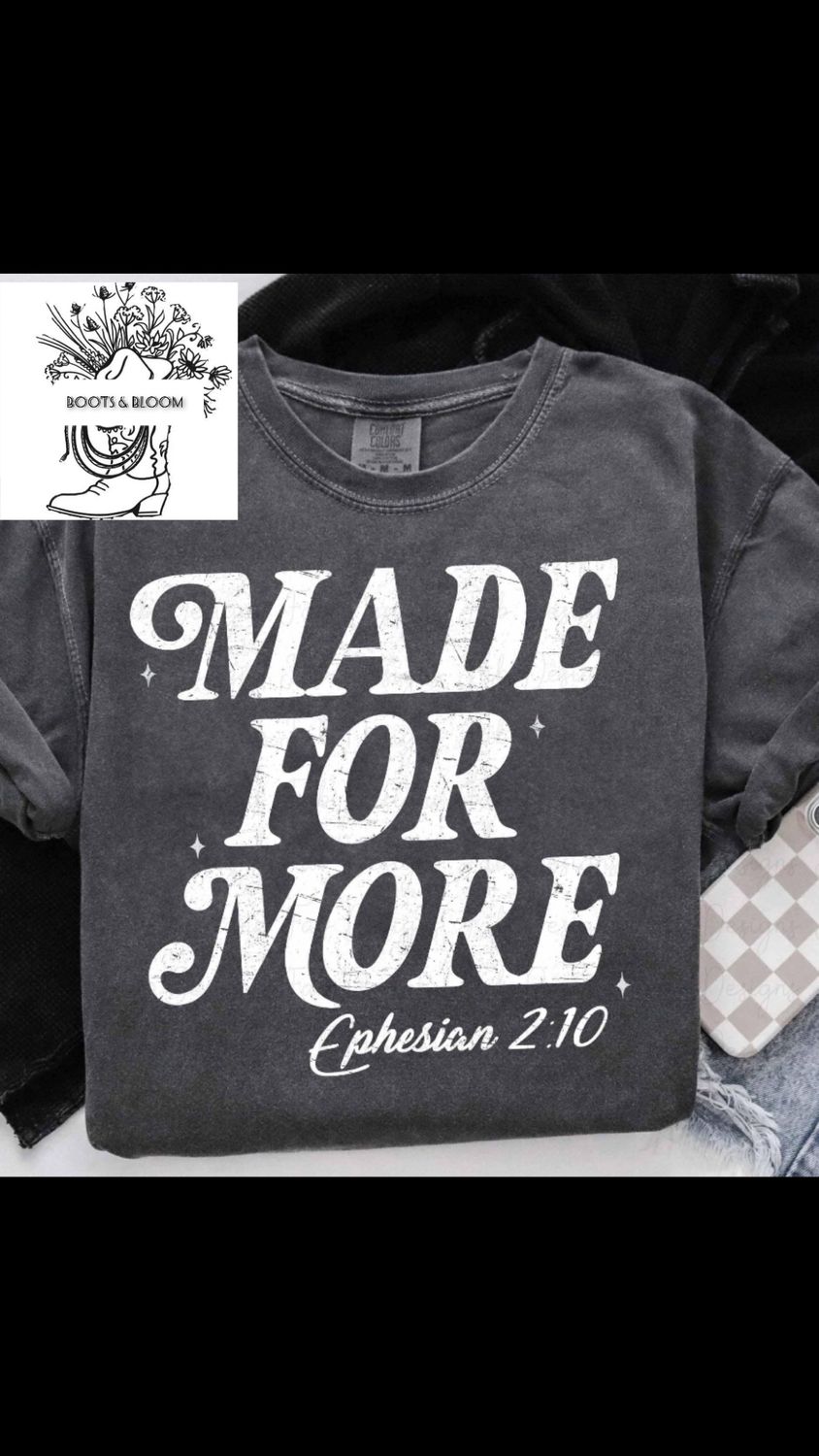Made For More TEE (Graphite)