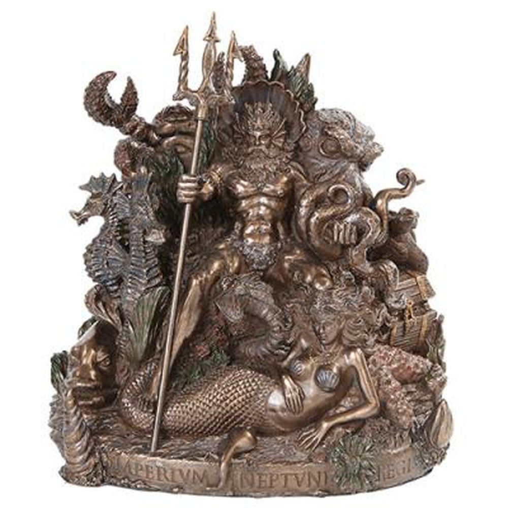 10.5&quot; King Neptune Statue, SKU PG-10511, UPC 700317397014