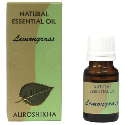 10 ml Auroshikha Essential Oil - Lemongrass, SKU H07-108-AO-LG, UPC 700317395799