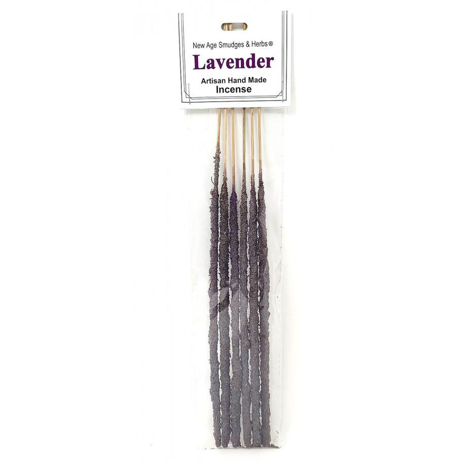 Artisan Handmade Resin &amp; Herb Incense Sticks - Lavender Flower (6 Pack), SKU RI20, UPC 700317375944