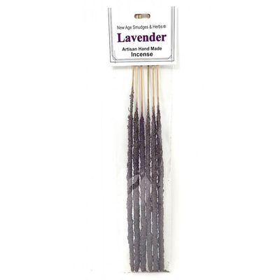 Artisan Handmade Resin &amp; Herb Incense Sticks - Lavender Flower (6 Pack), SKU RI20, UPC 700317375944