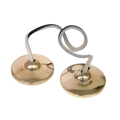 3.5&quot; Tibetan Tingshas / Cymbals - Plain, SKU H03-46-94, UPC 700317385530