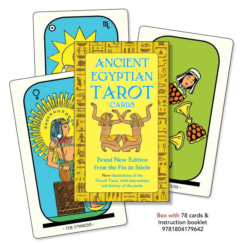 Ancient Egyptian Tarot Card Pack by Robert Falconnier, Comte C. de Saint-German, SKU SS-392, UPC 70…