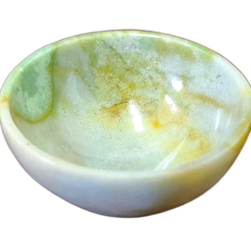2&quot; Fancy Agate Gemstone Bowl, SKU Bowl-2FA, UPC 700317307327
