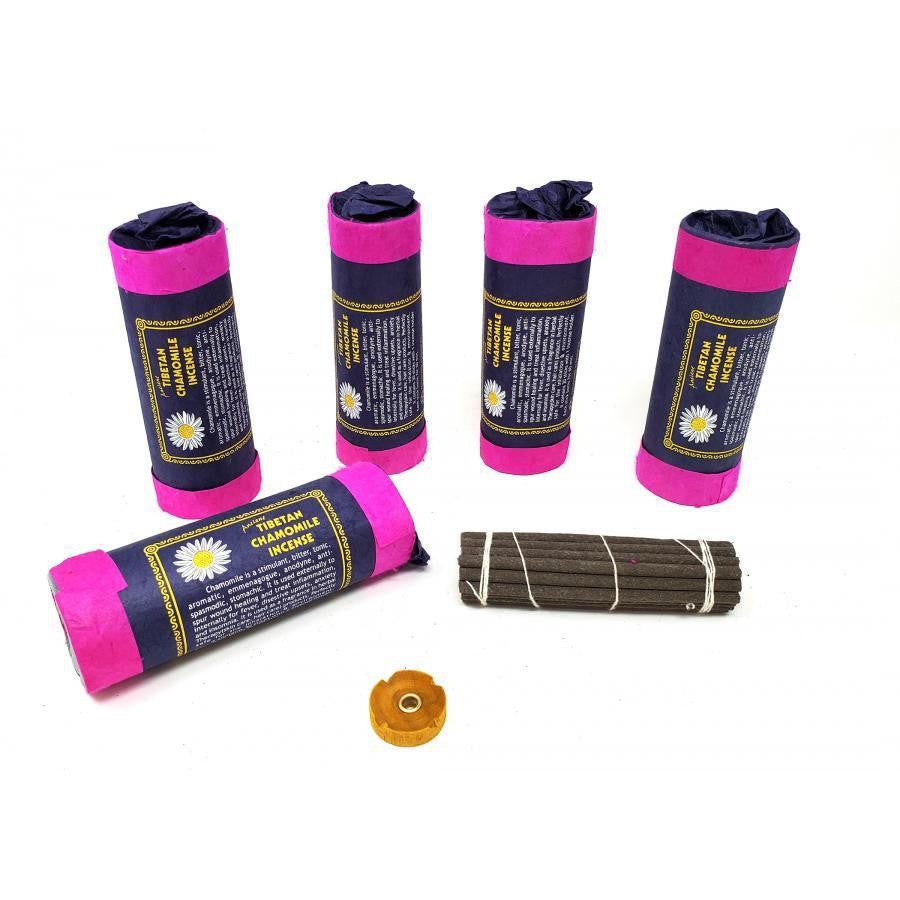 4.5&quot; Tibetan Incense Dhoop - Chamomile (5 Packs of 30 Sticks), SKU I10-08-TI-BINS140, UPC 700317372…