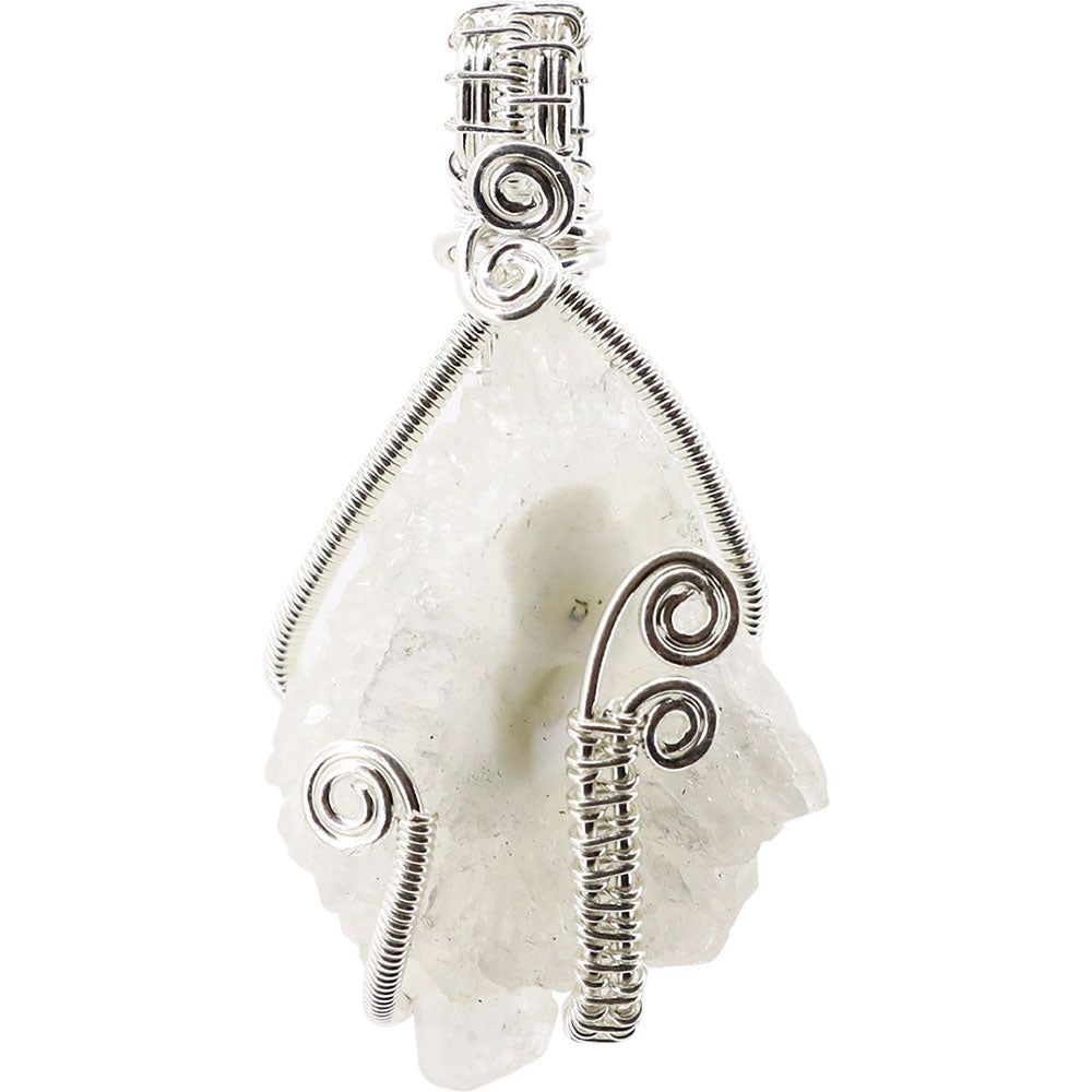 Wire Wrapped Pendant - Apophyllite Cluster, SKU KH-98859, UPC 700317418689