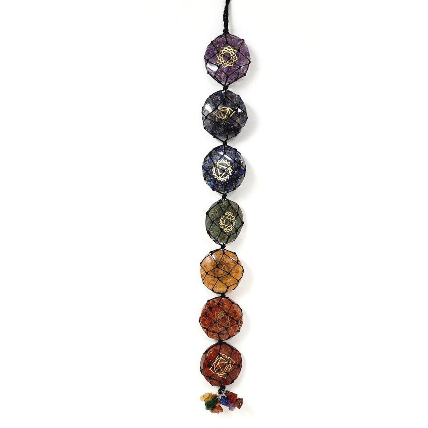 12&quot; Orgone 7 Chakra Wall Hanging Decor, SKU WH-D, UPC 700317309659