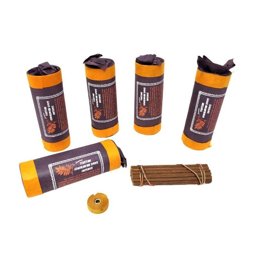 4.5&quot; Tibetan Incense Dhoop - Himalayan Spice (5 Packs of 30 Sticks), SKU I10-20-TI-BINS152, UPC 700…