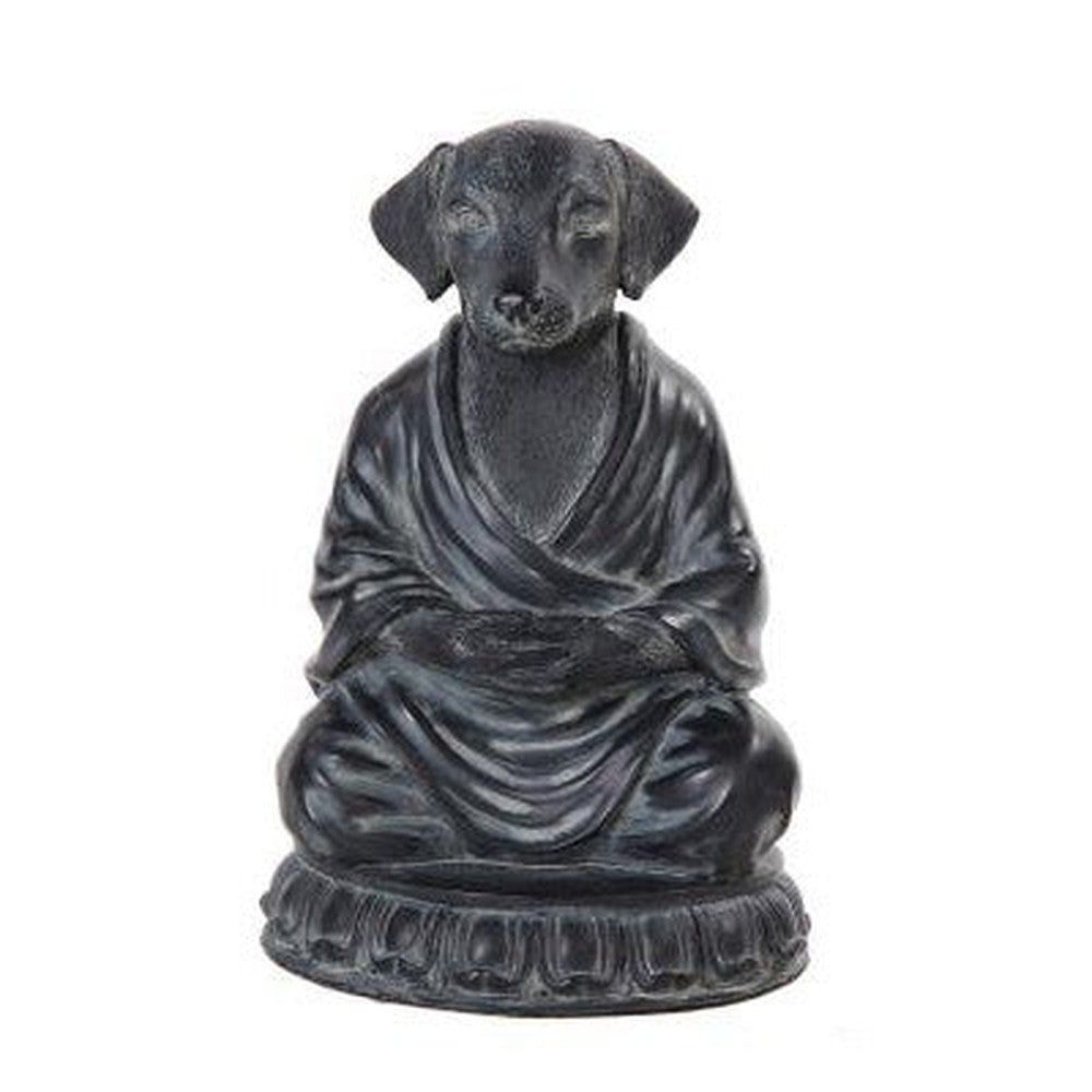 8.5&quot; Meditation Dog Statue, SKU PG-10634, UPC 700317393023