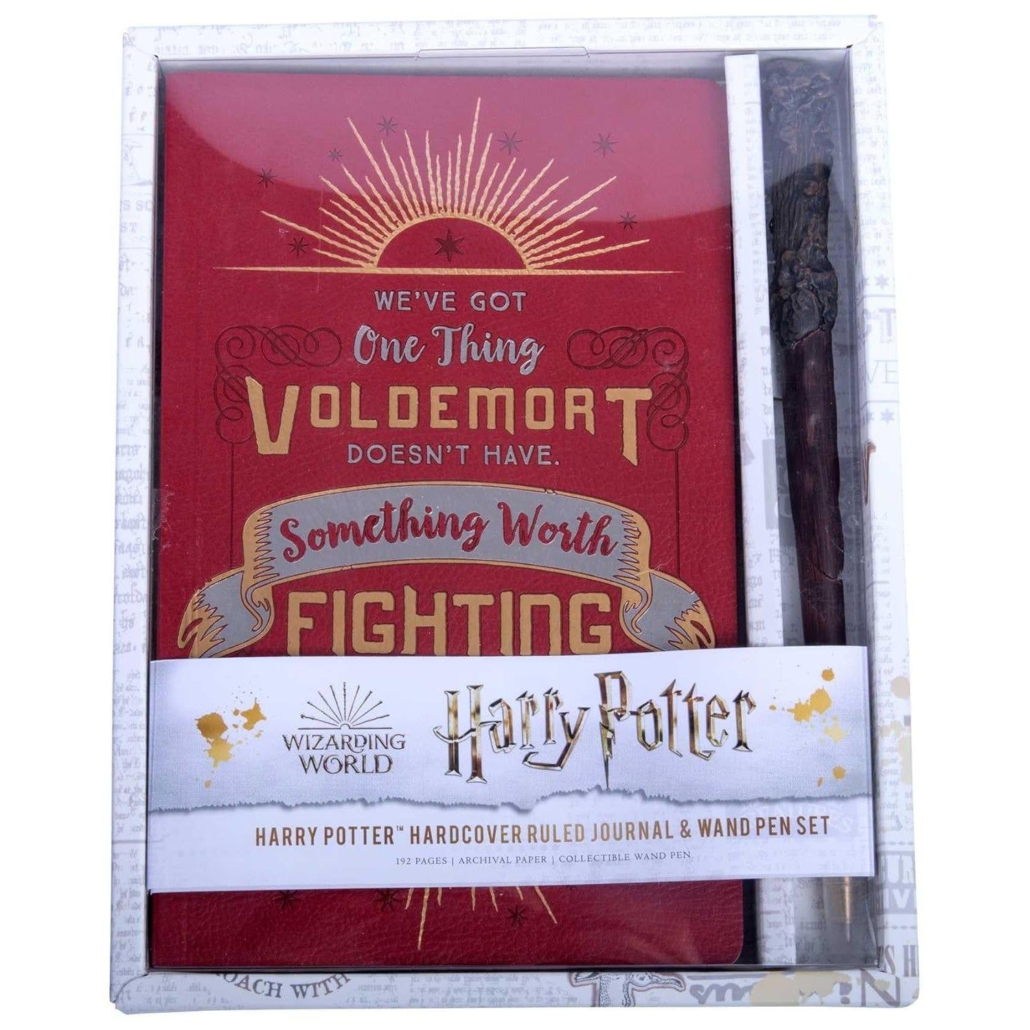 Harry Potter Hardcover Ruled Journal and Wand Pen Set by Insight Editions, SKU BB-221, UPC 70031741…