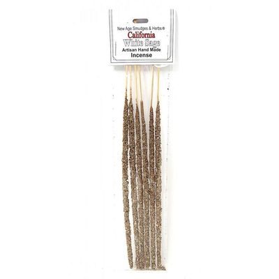 Artisan Handmade Resin &amp; Herb Incense Sticks - California White Sage (6 Pack), SKU RI07, UPC 700317…