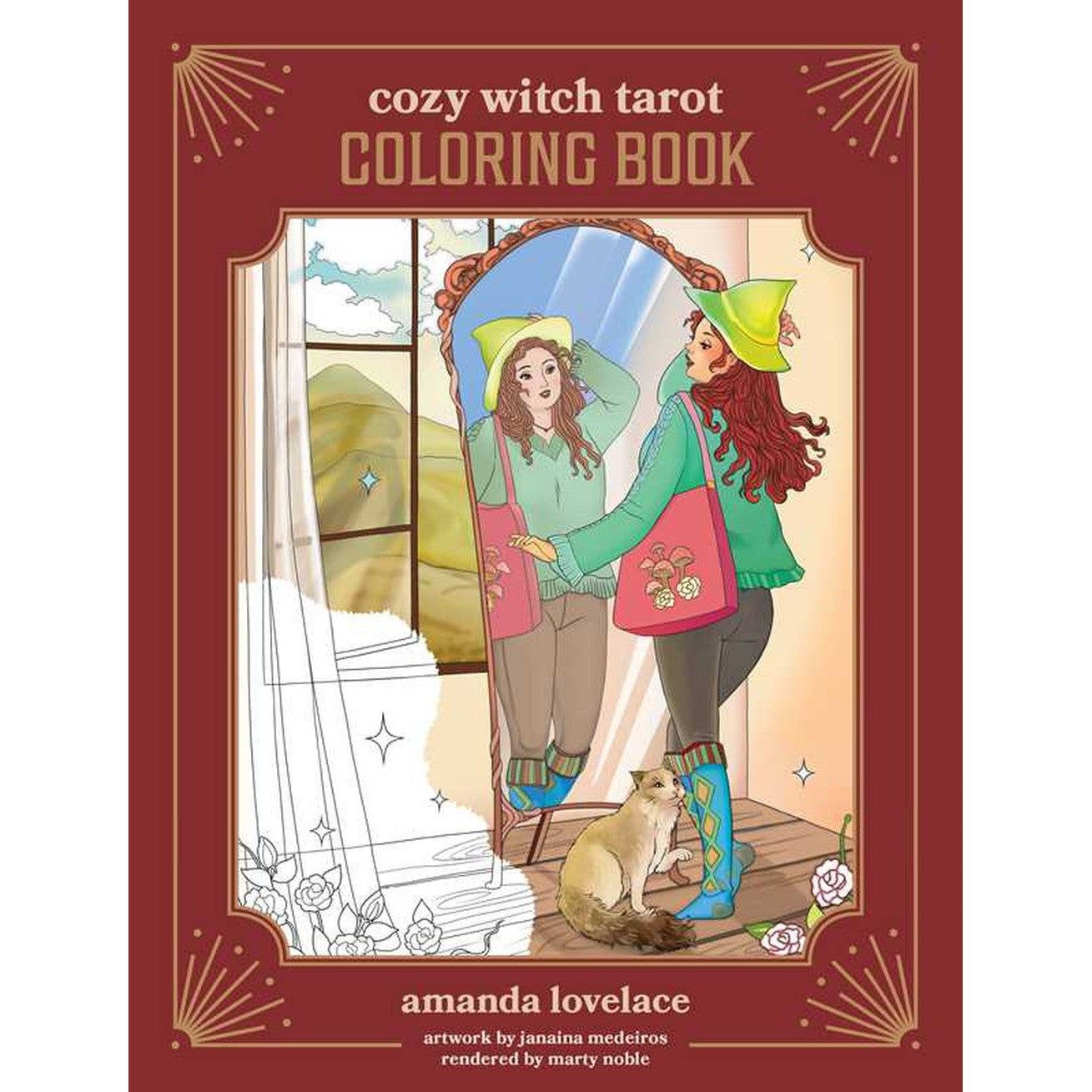 Cozy Witch Tarot Coloring Book by Amanda Lovelace, SKU SS-217, UPC 700317390787