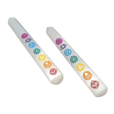 7&quot; Chakra Selenite Massage Wand, SKU WAND-Massage, UPC WAND-Massage