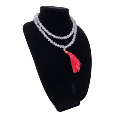 Mala Necklace or Prayer Beads - Crystal (108 Beads), SKU QQ00-GJM-06, UPC 700317371199