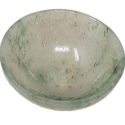 2&quot; Green Aventurine Gemstone Bowl, SKU 2GA, UPC 700317307457