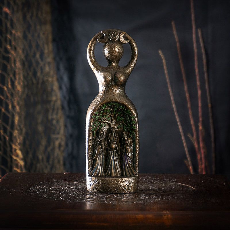 7.8&quot; Mother, Maiden, and Crone Statue, SKU PG-15531, UPC 700317311072