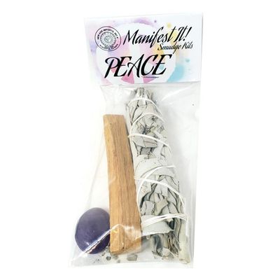 Manifest It! Smudge Kit - Peace, SKU Manikit-Peace, UPC