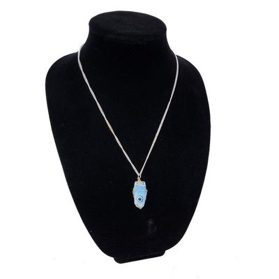 Evil Eye with Opal Gemstone Pendant, SKU QQ172-P182, UPC 700317384113