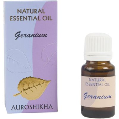 10 ml Auroshikha Essential Oil - Geranium, SKU H07-109-AO-G, UPC 700317395775