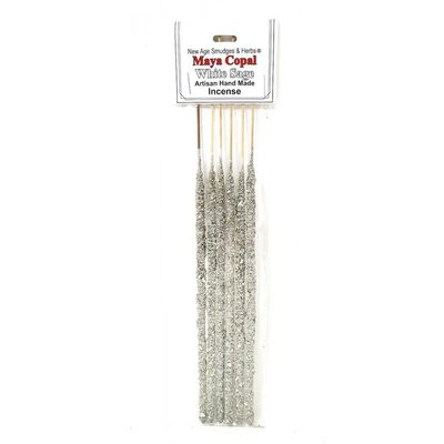 Artisan Handmade Resin &amp; Herb Incense Sticks - White Sage &amp; Copal (6 Pack), SKU RI08, UPC 700317419…