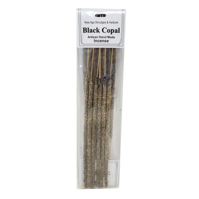 Artisan Handmade Resin &amp; Herb Incense Sticks - Black Copal (6 Pack), SKU RI32, UPC 700317375913
