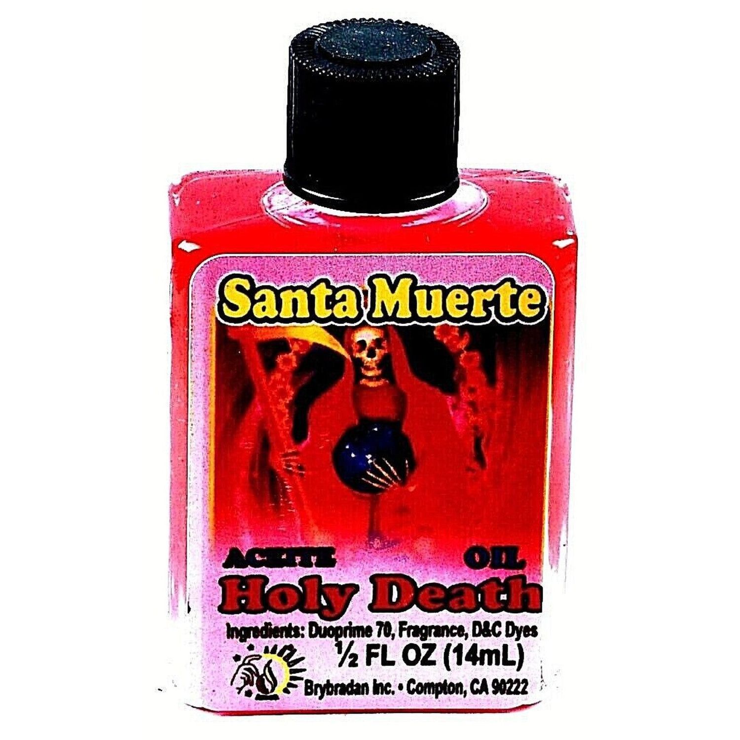 1/2 oz Brybradan Spiritual Oil - Holy Death Red, SKU RM-287357, UPC 700317362333