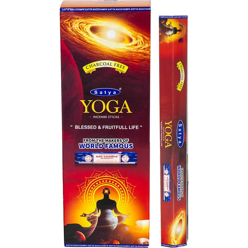 Yoga Satya Hexagonal Incense Sticks 20 gram, SKU KH-73140-D6, UPC 700317389699