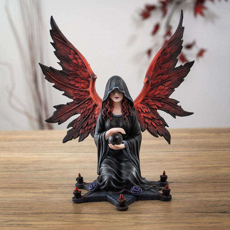9.45&quot; Gothic Dark Angel Statue, SKU PG-15772, UPC 700317370079