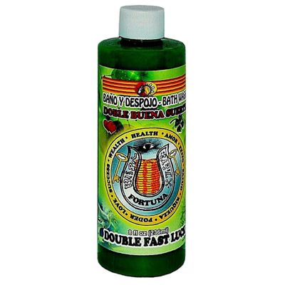 8 oz Aura Bath &amp; Floor Wash - Double Fast Luck (Doble Buena Suerte), SKU RM-10383, UPC 700317365518