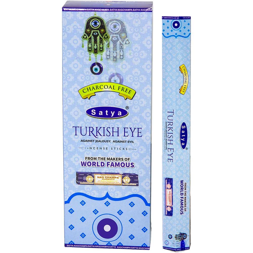 Evil Eye Satya Hexagonal Incense Sticks 20 gram, SKU KH-73141-D6, UPC 700317389682
