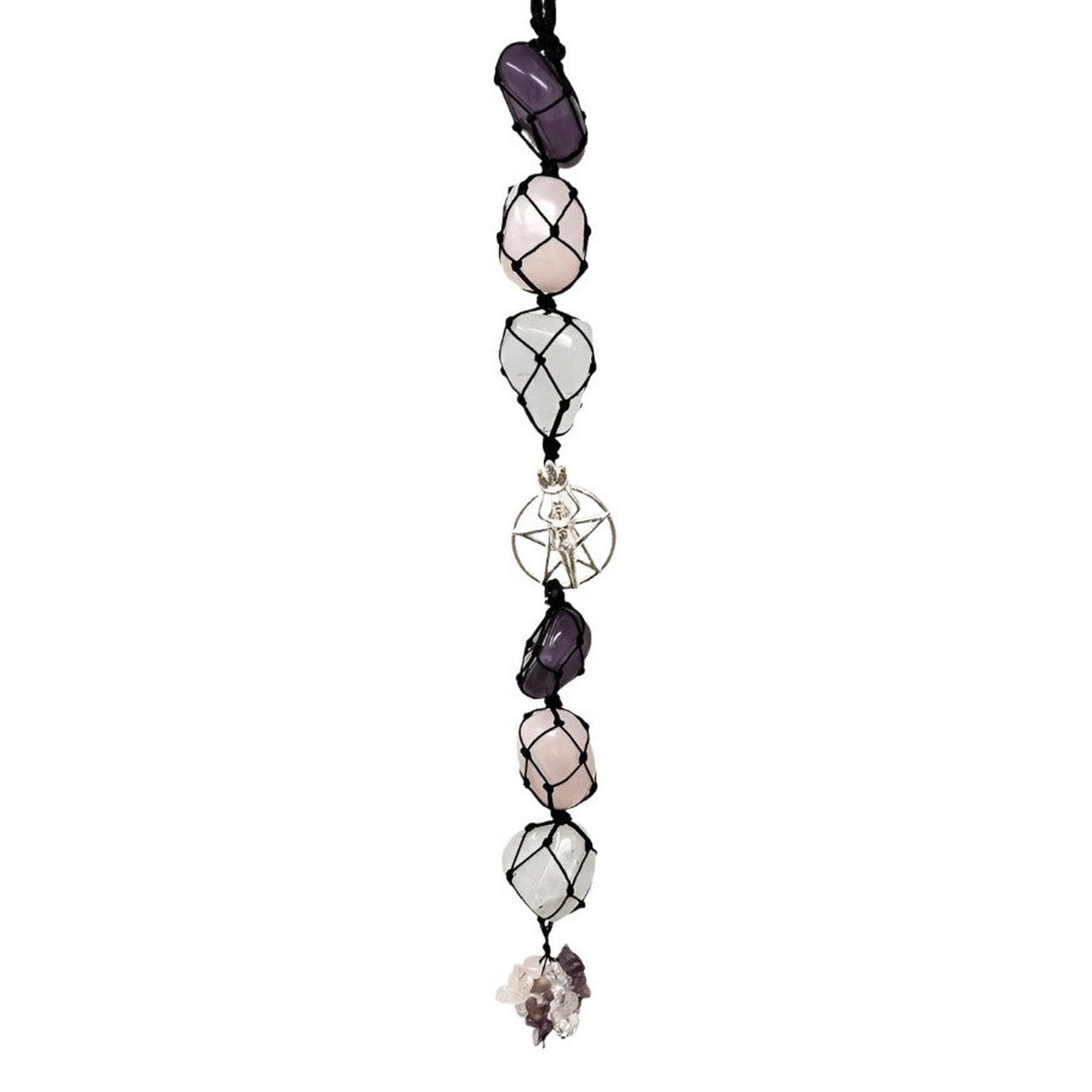 12&quot; Goddess Gemstone Hanging Decor, SKU L03-58-WH5, UPC 700317385738