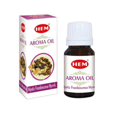 10 ml Hem Aroma Oils - Mystic Frankincense Myrrh, SKU Hoil-FM-1, UPC 700317303008
