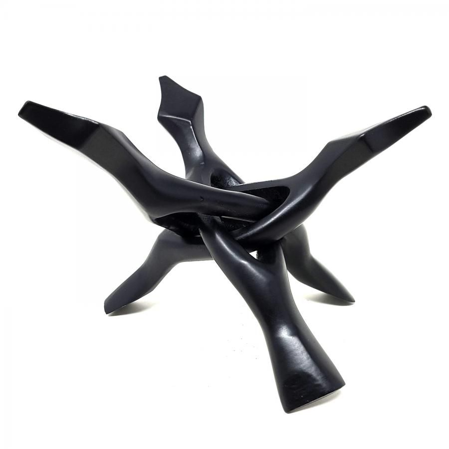6&quot; Black Metal Tripod Stand, SKU WCAL-6, UPC 700317303701