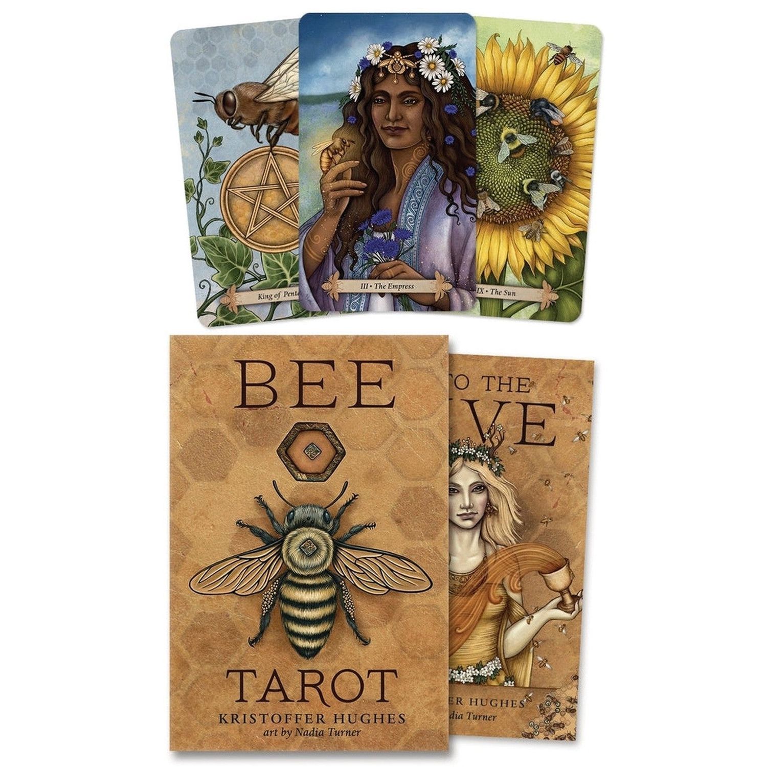 Bee Tarot Kit by Kristoffer Hughes, Nadia Turner (Signed Copy), SKU LW2223, UPC 700317371748