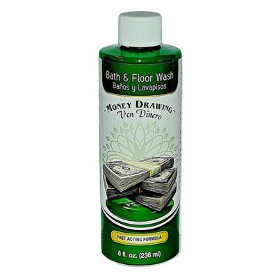 8 oz Aura Bath &amp; Floor Wash - Money Drawing (Ven Dinero), SKU RM-488591, UPC 700317365617