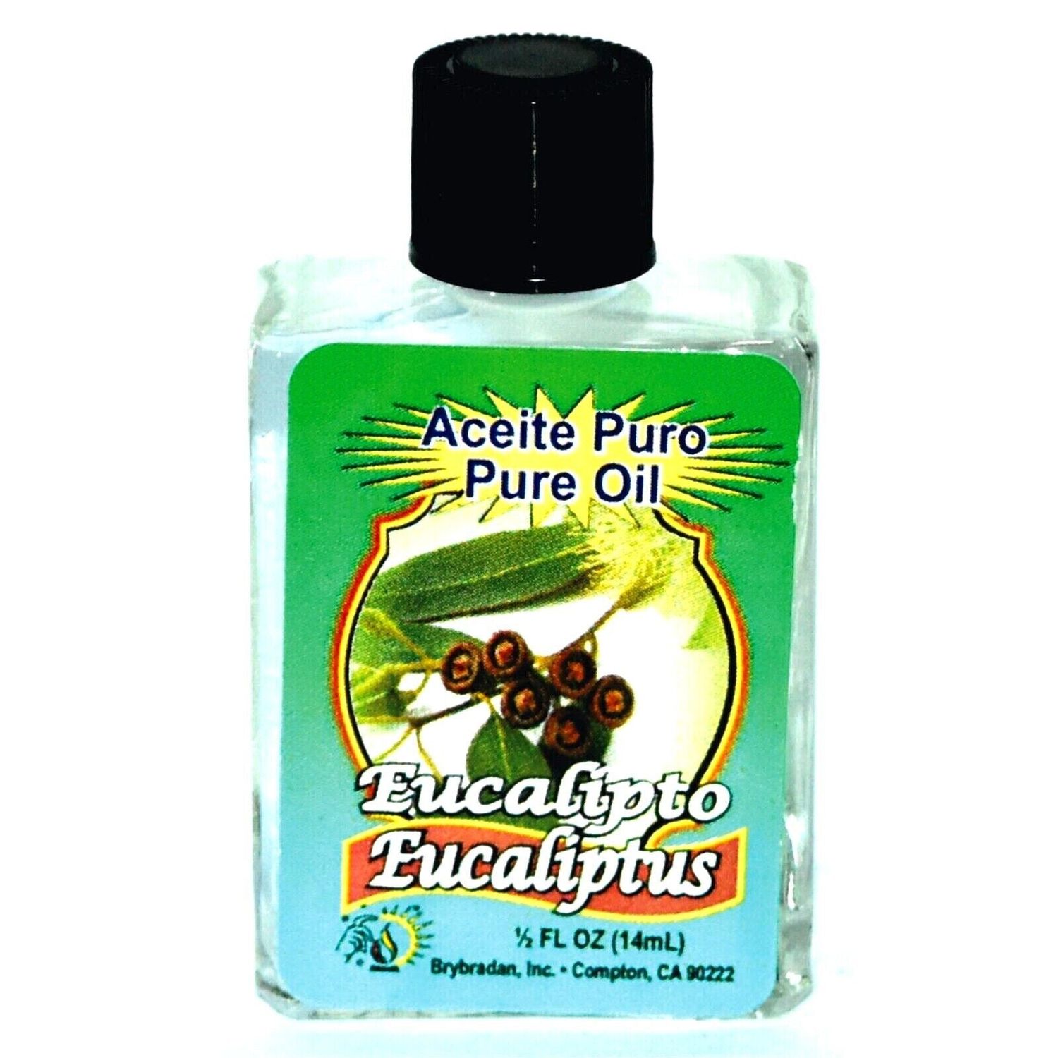 1/2 oz Brybradan Spiritual Oil - Pure Eucalyptus, SKU RM-4065210, UPC 700317361411