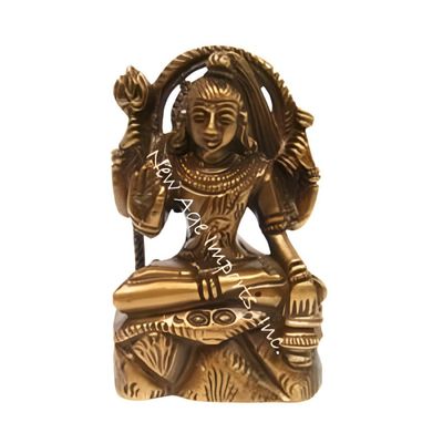 3&quot; Shiva Solid Brass Statue, SKU G08-019-AS1, UPC 700317384366