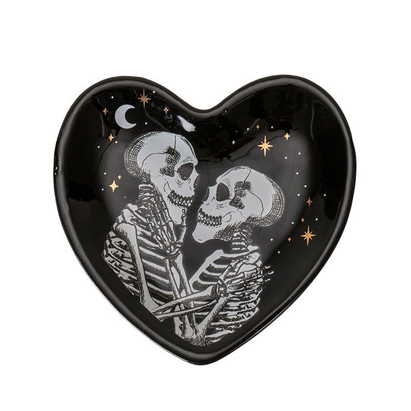 4.5&quot; Love Never Dies Ceramic Trinket Dish, SKU PG-15834, UPC 700317388876