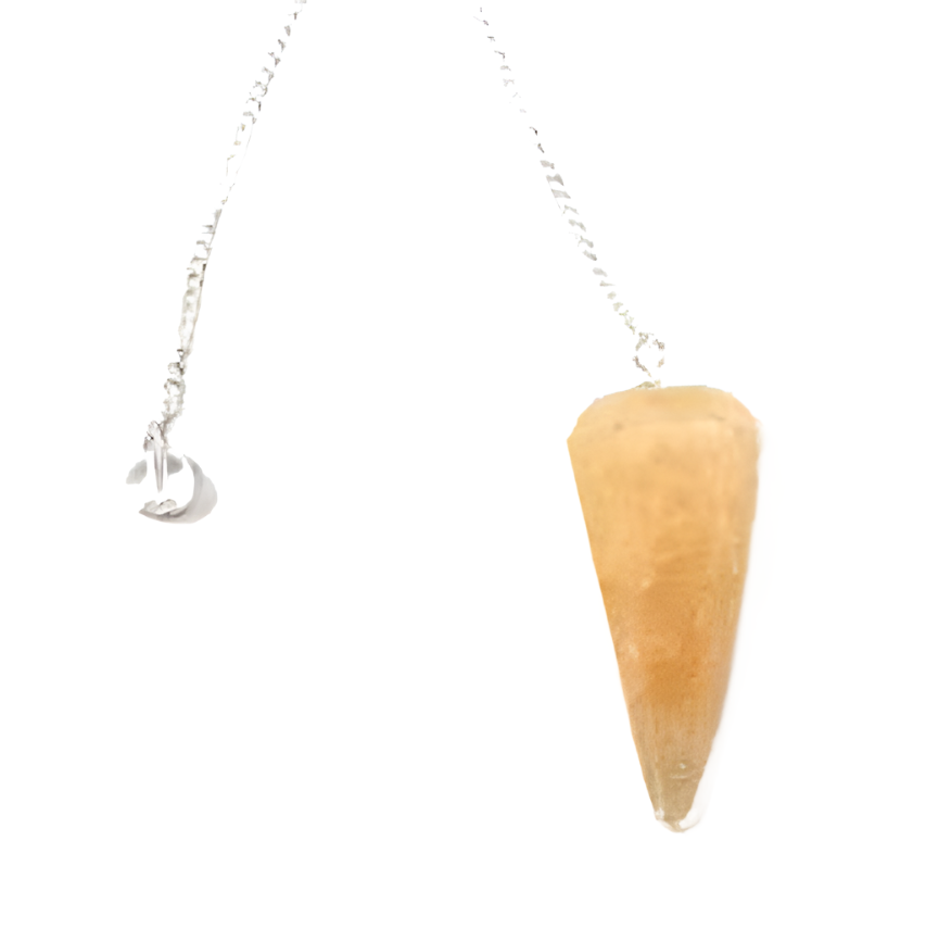 6-Sided Pendulum - Golden Quartz, SKU PEND-64, UPC 700317301943