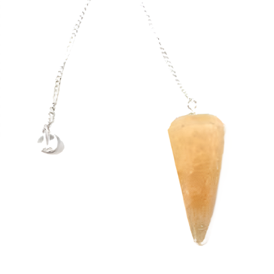 6-Sided Pendulum - Golden Quartz, SKU PEND-64, UPC 700317301943