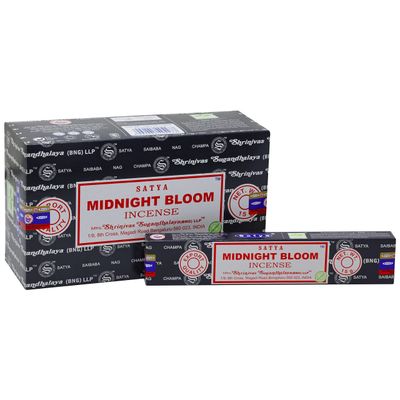 Midnight Bloom Satya Incense Sticks 15 gram, SKU SMBloom15, UPC 700317377764
