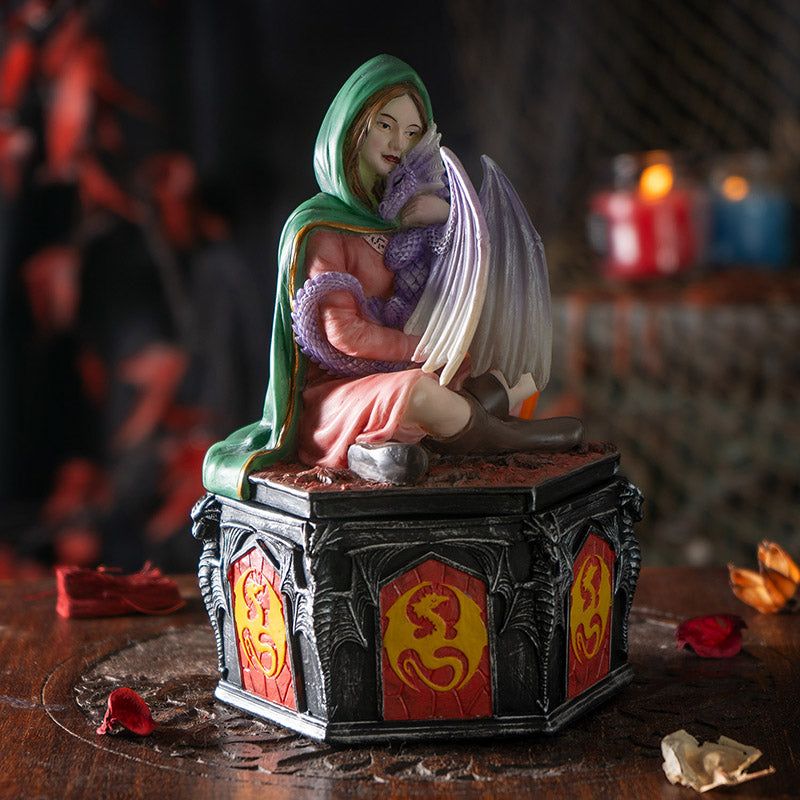 7.25&quot; Anne Stokes Dragon Friendship Fall Display Box, SKU PG-15586, UPC 700317357100