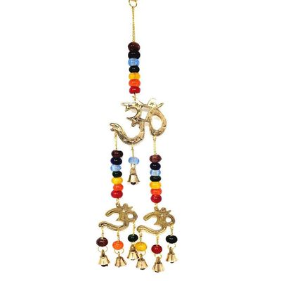 15&quot; OM Brass Wind Chime, SKU F02-133-7551, UPC 700317377931